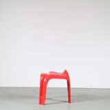 2000s Red “Casalino” stool by Alexander Begge for Casala, Germany