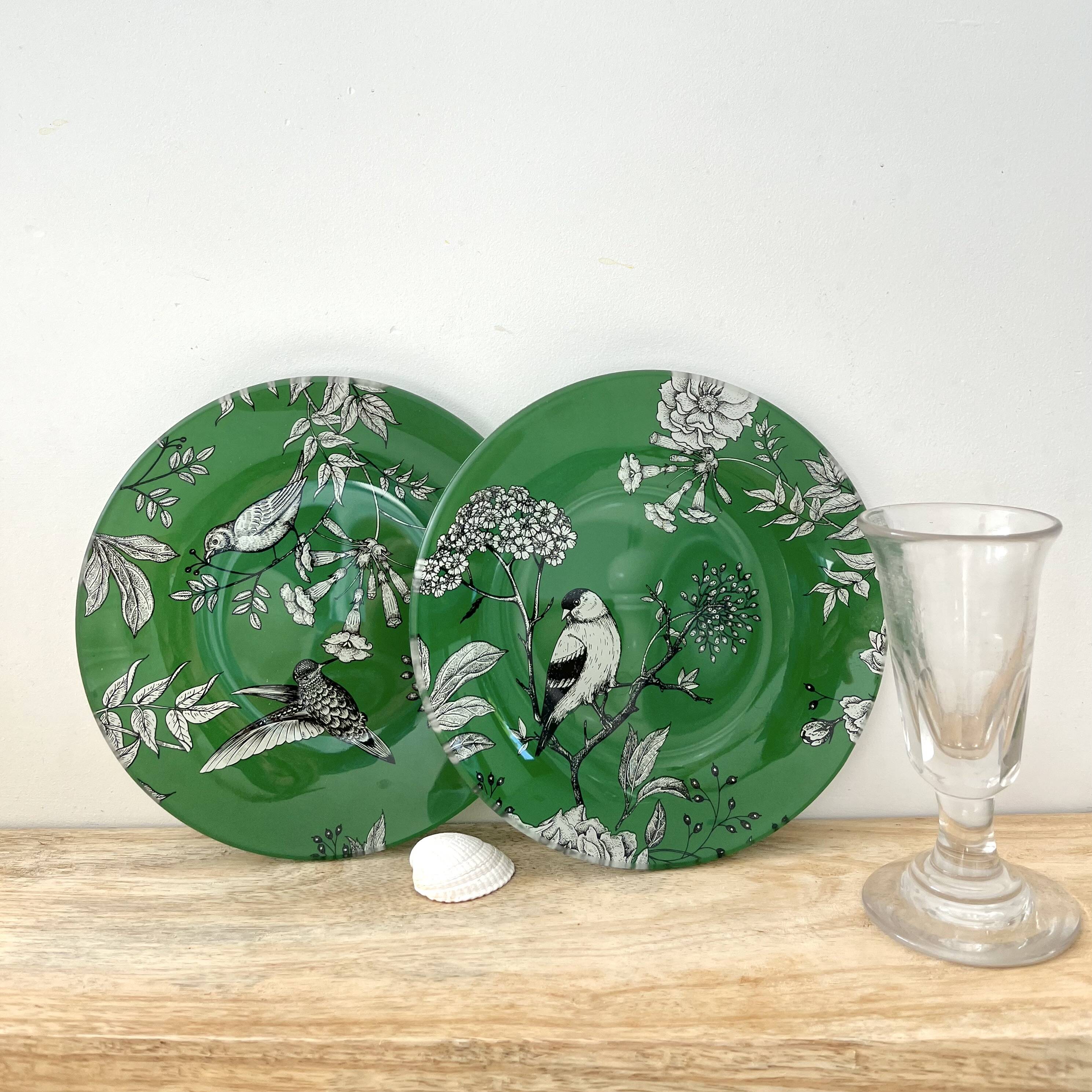 Bird decoration plates