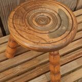 Oak tripod stool