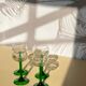 Ensemble de 4 verres à liqueur tiges vertes Luminarc