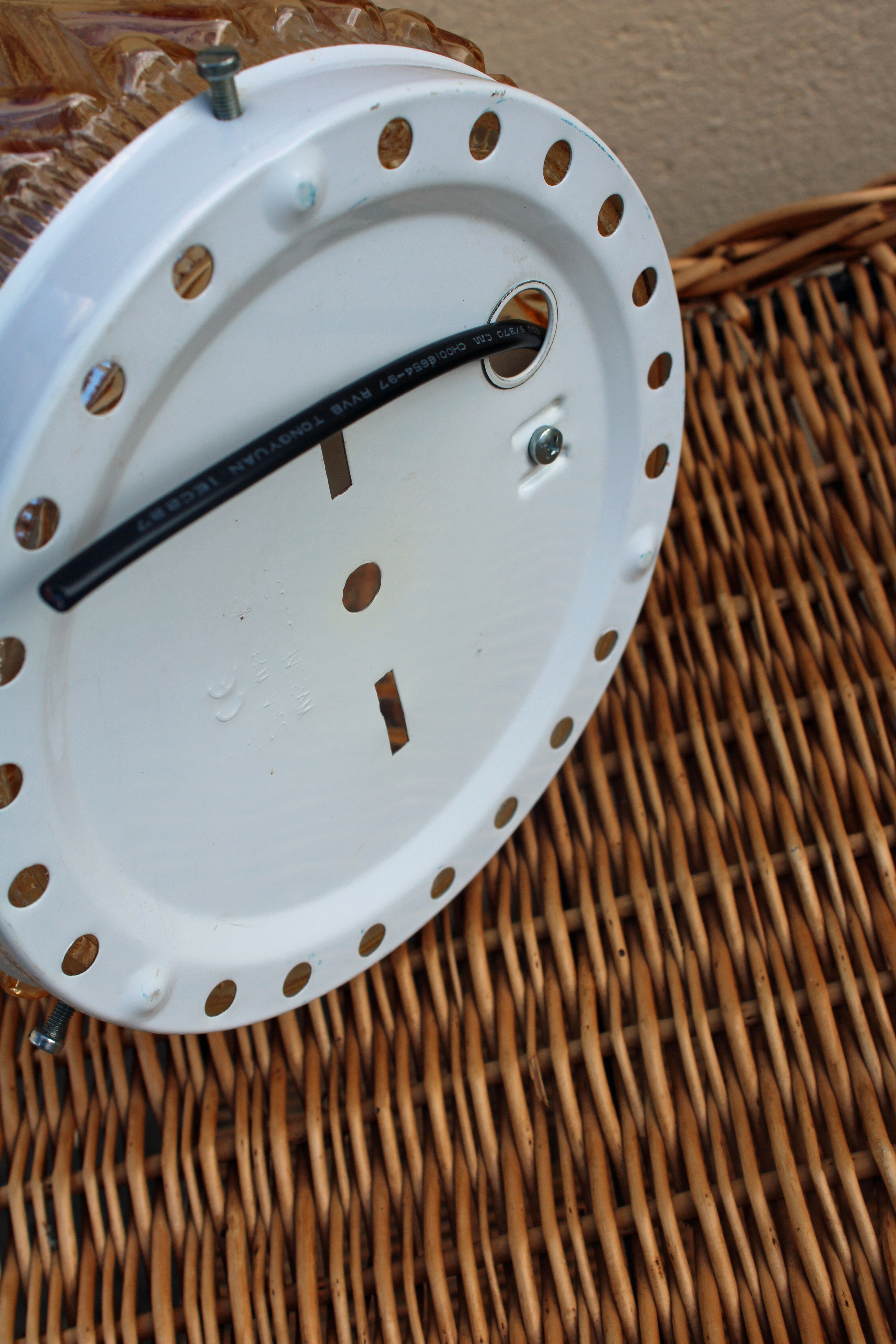 Amber moulded glass ceiling