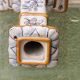 Montagnon candlestick, in Nevers earthenware.
