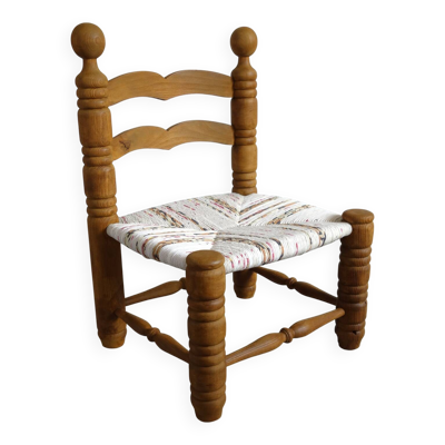 Chaise Brutaliste attribuée à Charles Dudouyt, 1940s