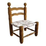 Brutalist chair attributed to Charles Dudouyt, 1940s