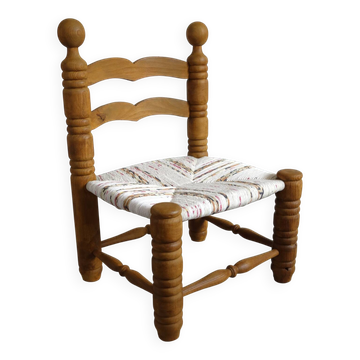Brutalist chair attributed to Charles Dudouyt, 1940s