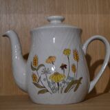 Flower teapot, handmade decoration.