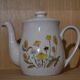 Flower teapot, handmade decoration.