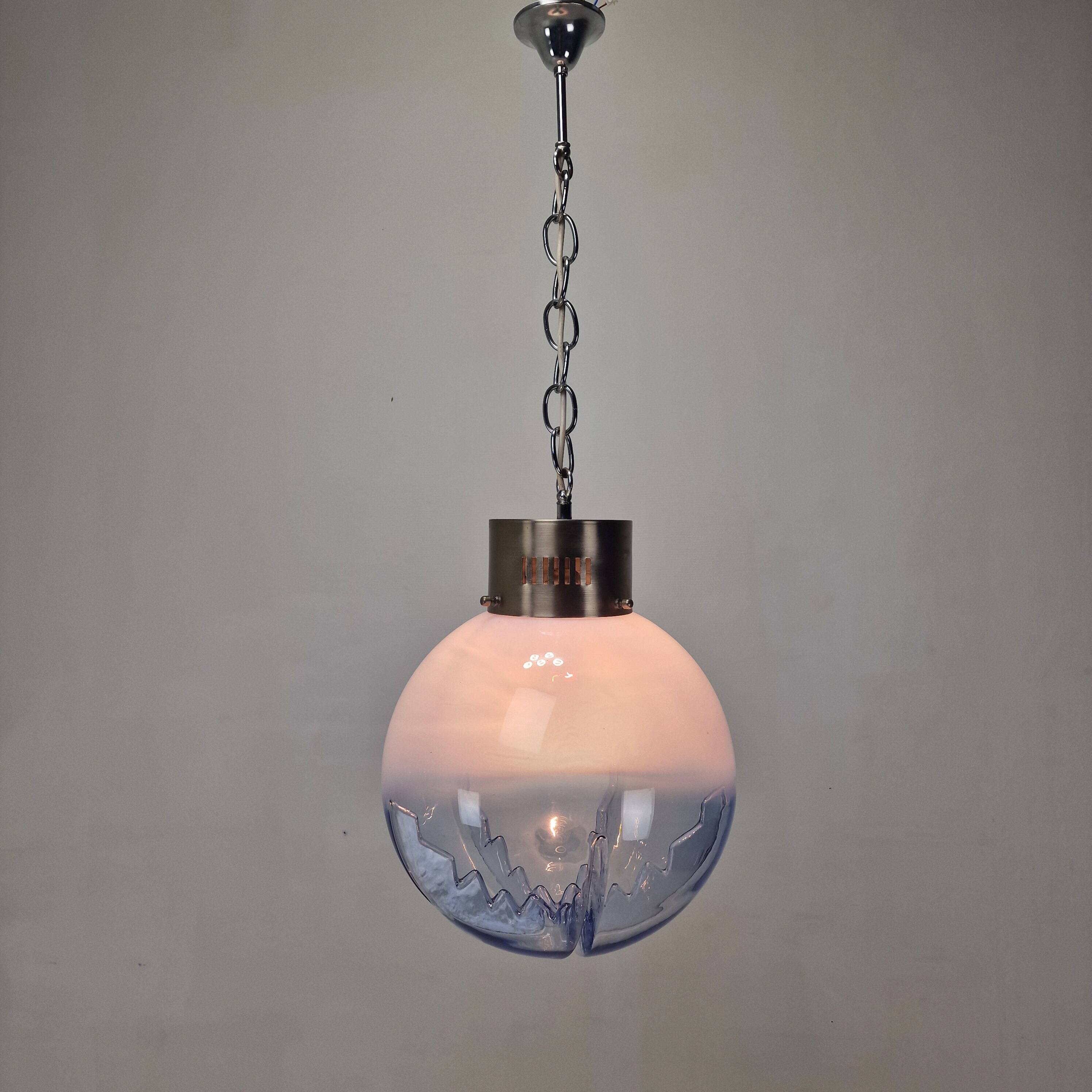 Italian Murano Glass Globe Chandelier, 1970s