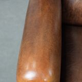 Timeless sheepskin wingback armchair with beautiful colours