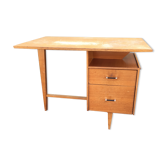 Vintage tripod oak desk with 2 drawers