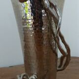 Metal vase signed ARAM