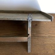 Hudson Farmhouse Folk Art Country Shelf Original Gray Patina