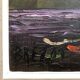 Oil on canvas, still life with anemones