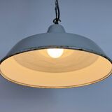 Industrial Grey Enamel Factory Pendant Lamp from Thorlux, 1960s
