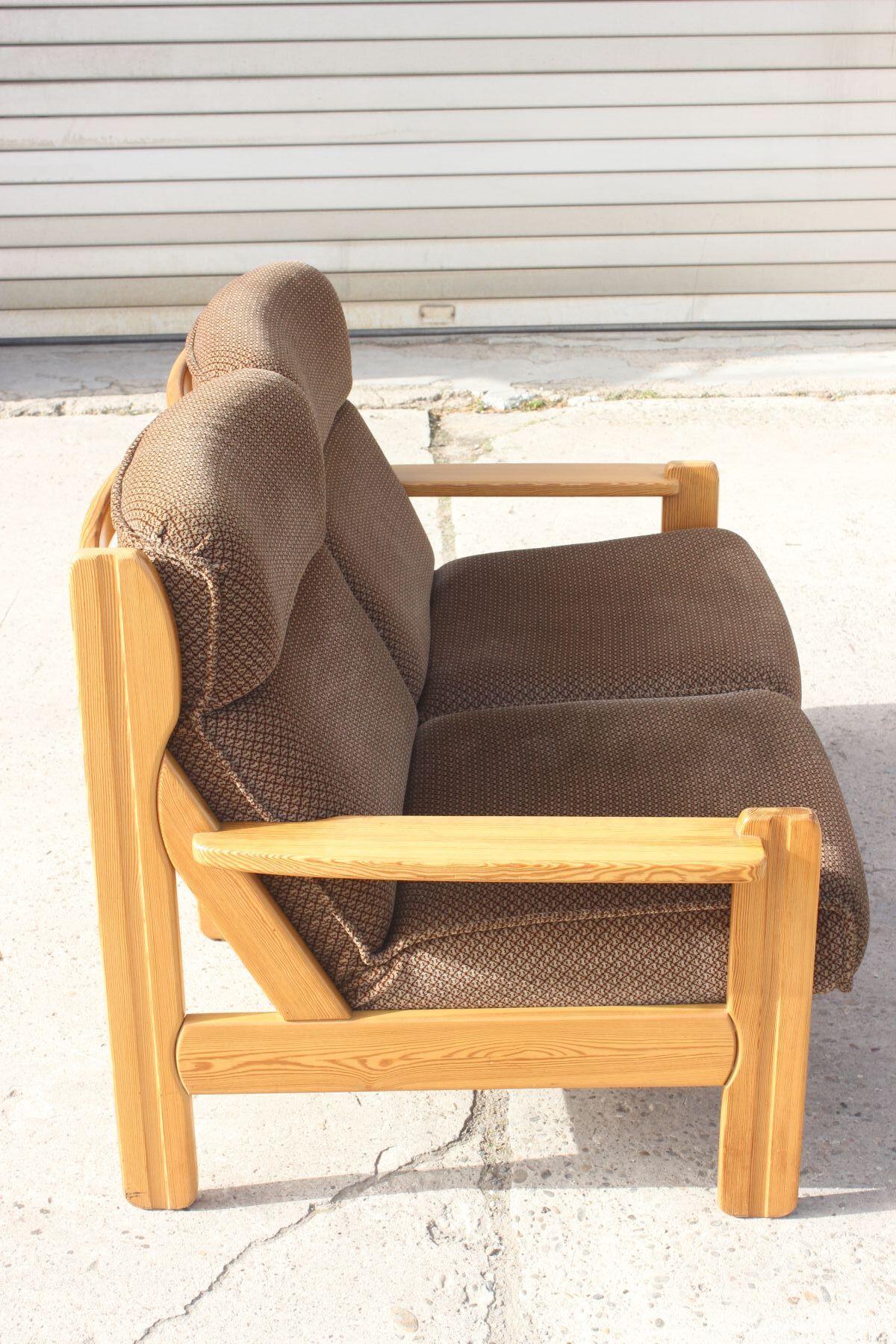 Vintage Scandinavian sofa in solid pine 50s/60s