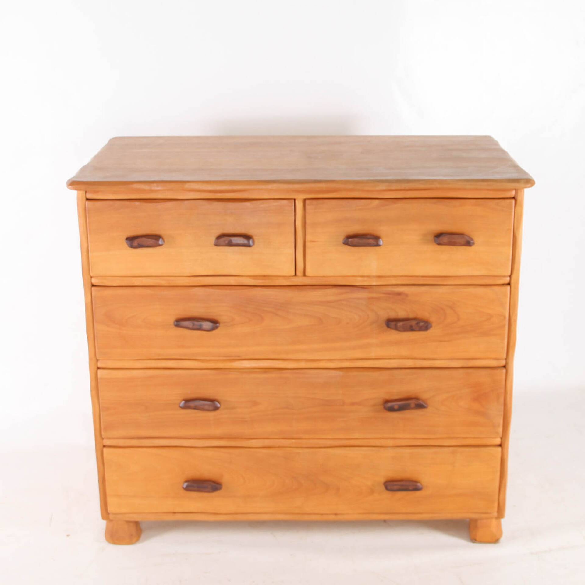 Elm "organic" chest of drawers