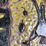 Empty pocket or cup in handmade glazed ceramic