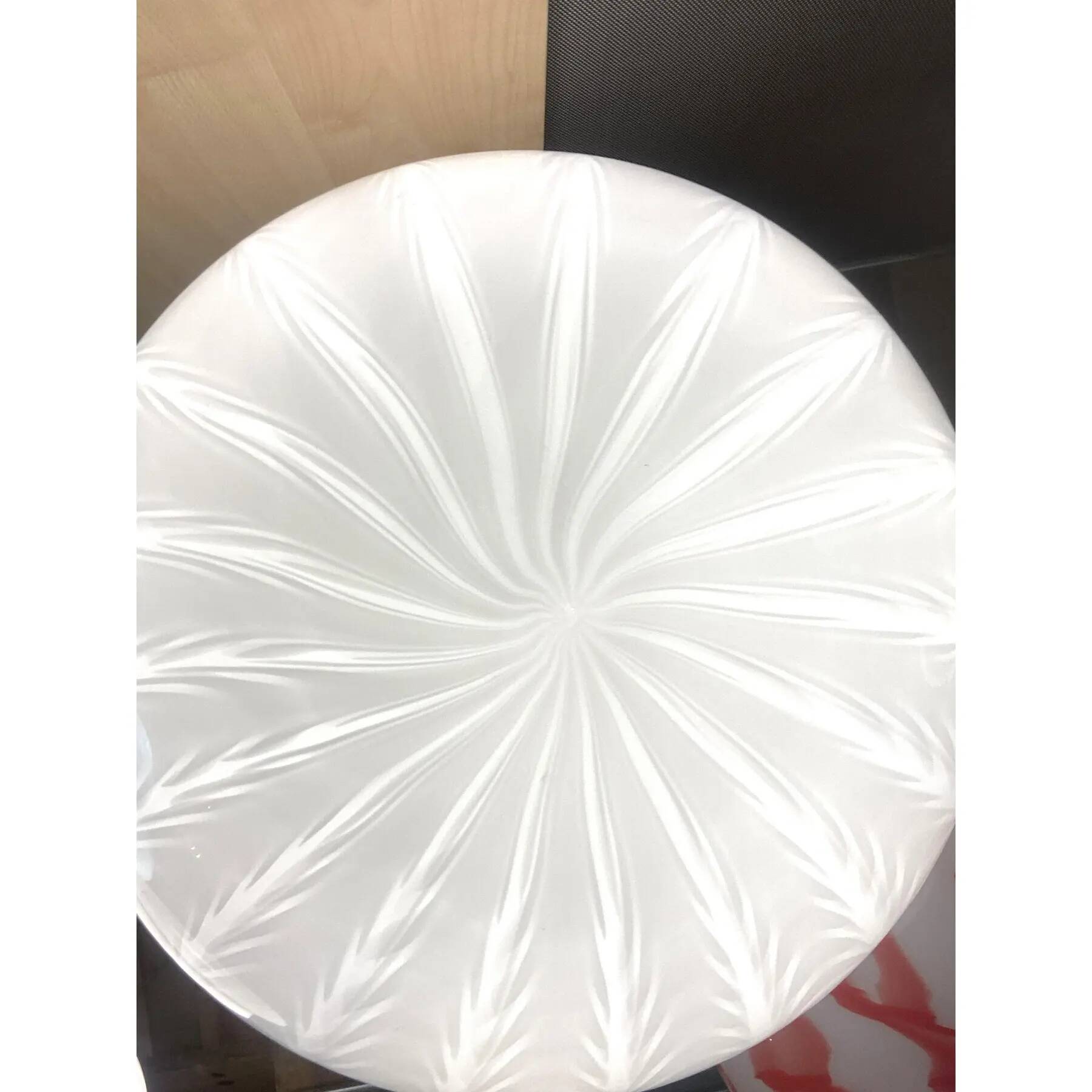 Contemporary Milky-White “Spider” Sphere Table Lamp in Murano Glass