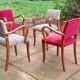 Art Deco bridge chairs in fabric from the 1950s and vintage.