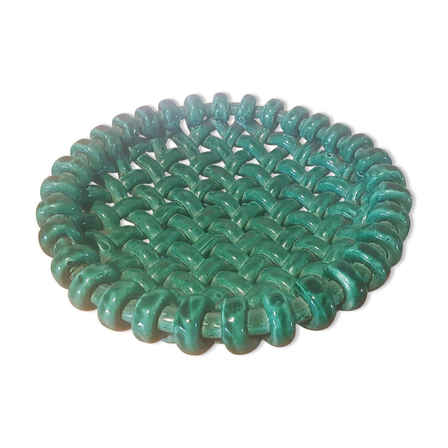 Ceramic braided cut of Vallauris-Jérôme Massier 1850 1916