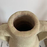 Vintage clay pot in minimalist style