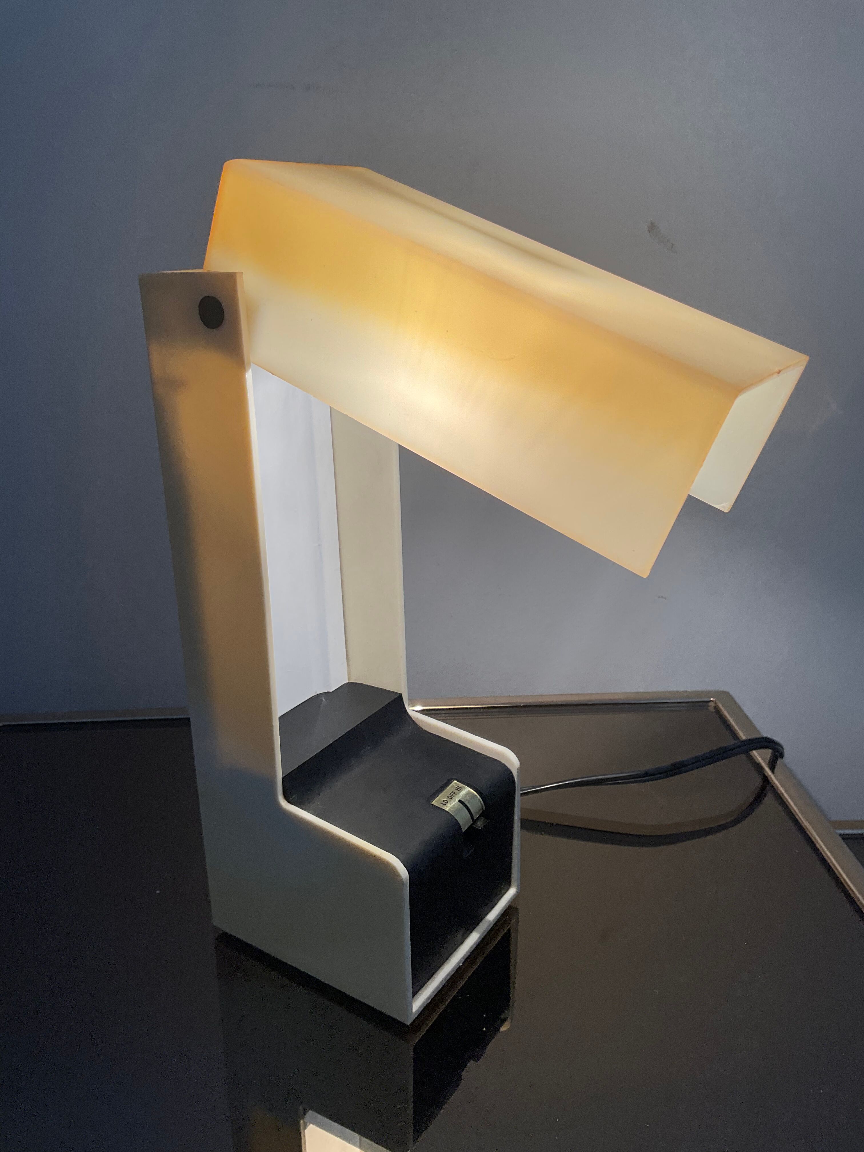 70s desk folding lamp