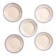 Set of 5 plates Granit de Longwy