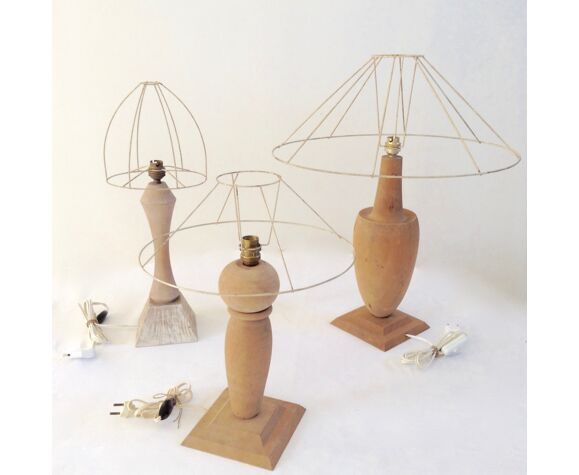 Product BHV Wooden lamp foot middle XXth.