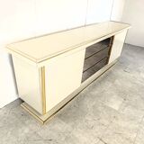 Vintage brass and lacquered sideboard, 1970