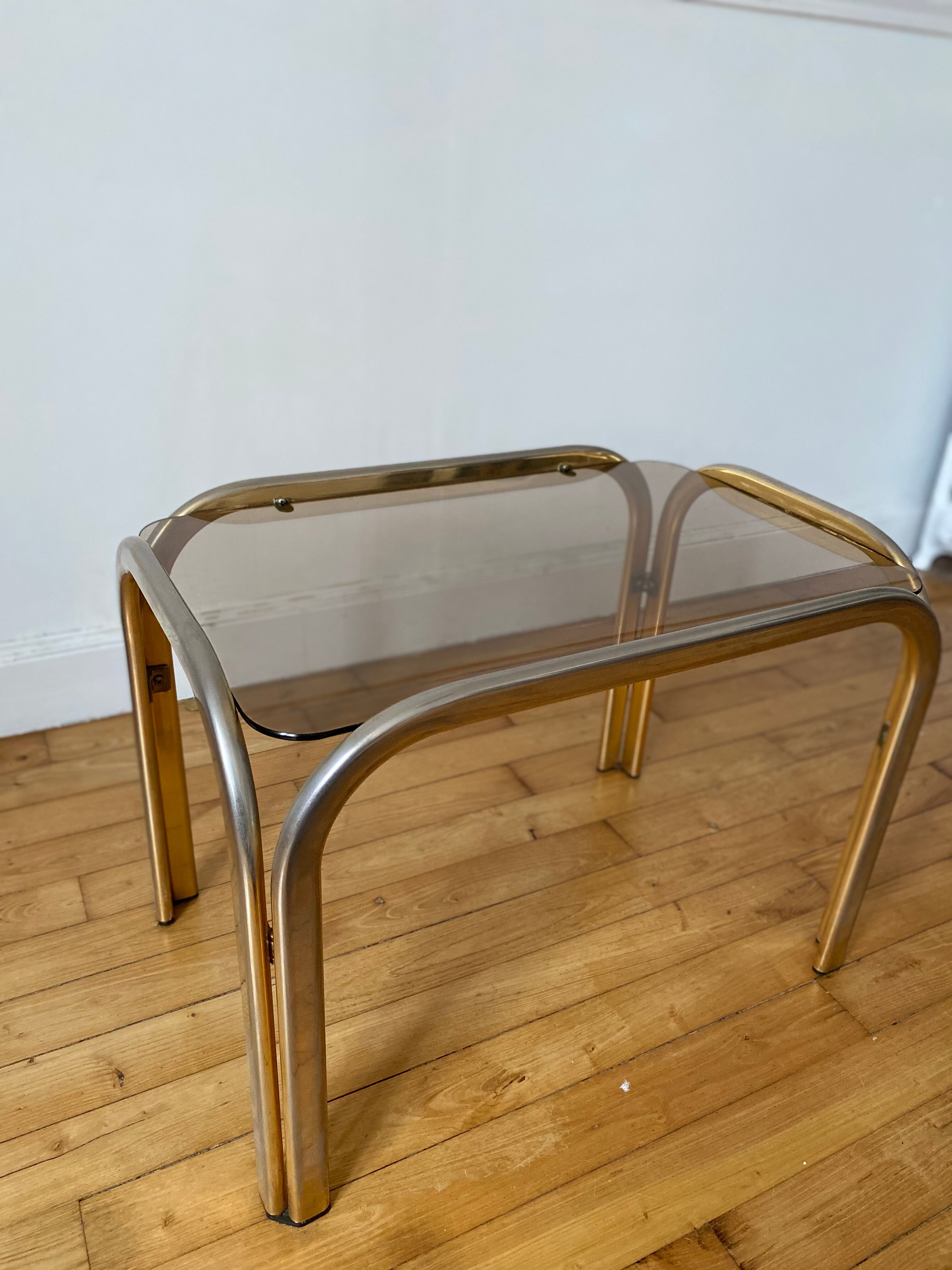 Smoked glass coffee table