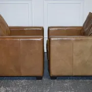 Leather Armchairs Tanned by Timothy Oulton Viscount