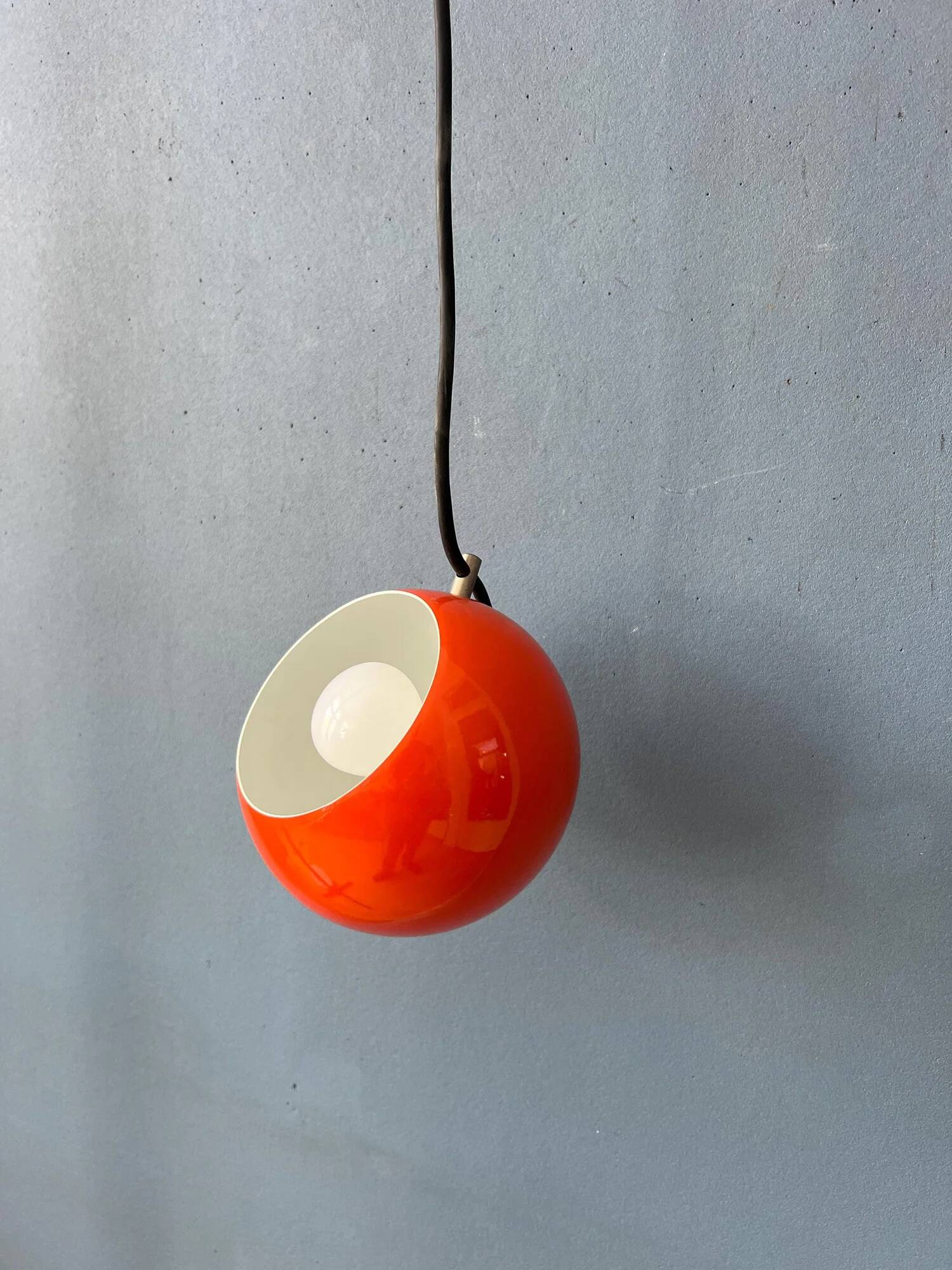 Small red adjustable Artimeta eyeball pendant lamp