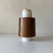 Opal Glass and Copper Plated Flush Mount Light by Staff, 1960s, Germany