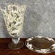 luxurious crystal vase and tray set / Murano - Baccarat