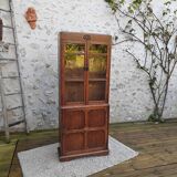 Oak display cabinet bookcase