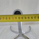Chrome and blue seventies candlestick