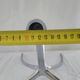 Chrome and blue seventies candlestick