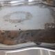 Tray in silver metal