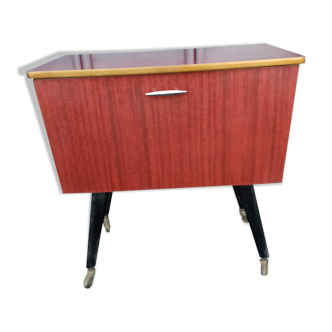 Buffet meuble de rangement une porte bar pieds compas