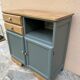 Buffet base Mado renovated green Galane and wood