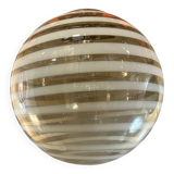 Italian Murano Style Glass Swirling Multicolors Pendant Sphere
