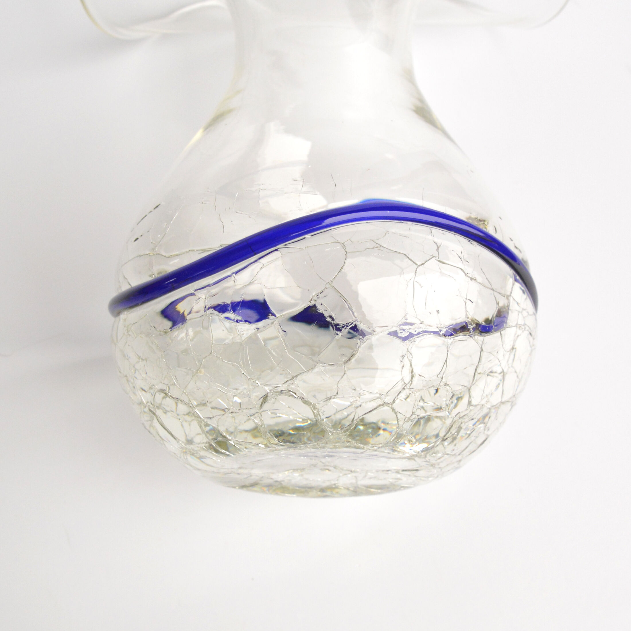 Ice-glass vase, Harrachov Sklo, Czechoslovakia 1970s