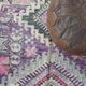 Vintage Lavender Carpet from Morocco - 257 x 180 cm