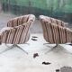 Paire de chaises Lehigh Leopold pour Ward Bennett 1970s