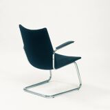 De Wit 4014 tubular steel Dutch lounge chair, 1950s
