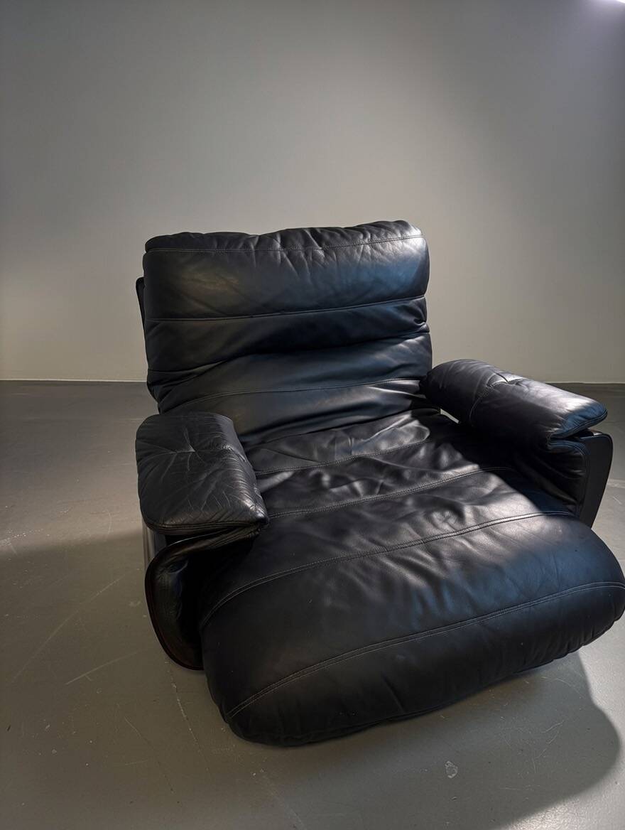 Armchair, Ligne Roset Marsala black leather