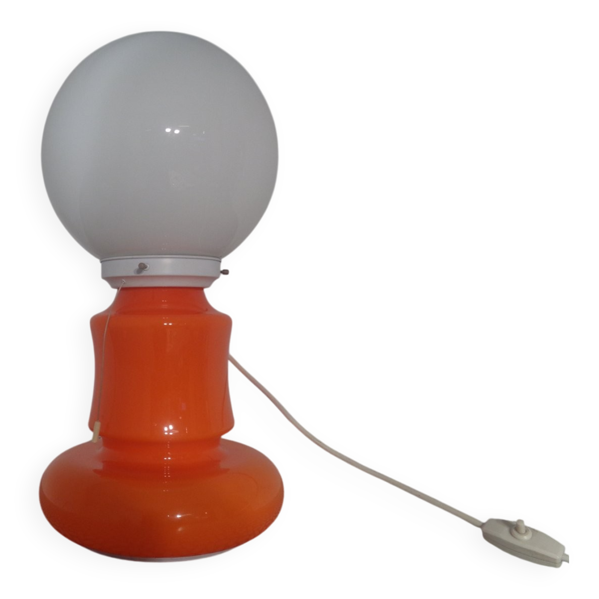 Italian glass standard lamp, 1970s