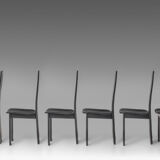 Set of 6 dining chairs, Pietro Constantini for Ello, 1970s