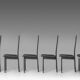 Set of 6 dining chairs, Pietro Constantini for Ello, 1970s