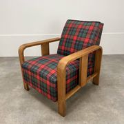 Fauteuil art déco bois années 30